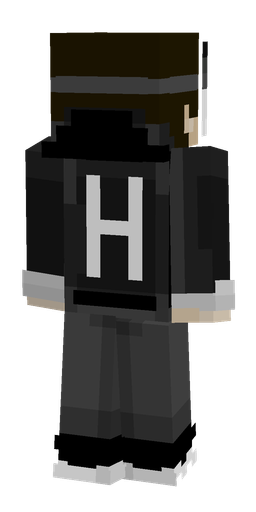 Black skin: body, back render