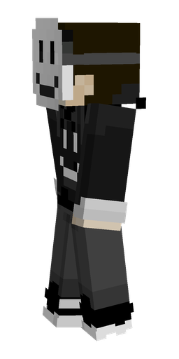 Black skin: body, left side render