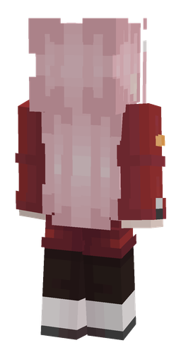 Pink skin: body, back render