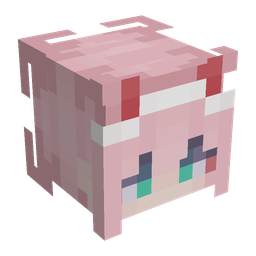 Pink skin: head render