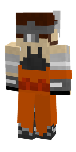 Black skin: body, back render