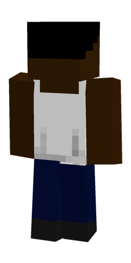 Black skin: body, back render
