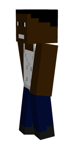 Black skin: body, left side render