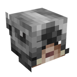Black skin: head render