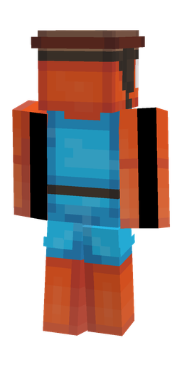 Blue skin: body, back render