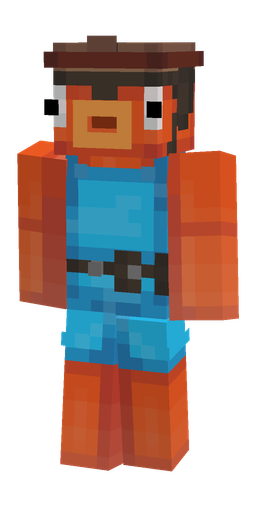 Blue skin: body, front render