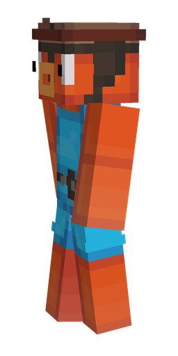 Blue skin: body, left side render
