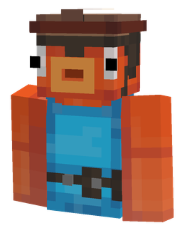 Blue skin: bust render