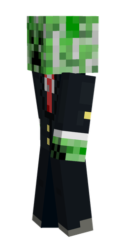 Black skin: body, left side render