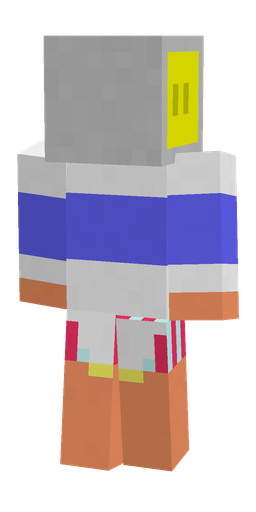 Blue skin: body, back render
