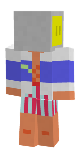 Blue skin: body, front render