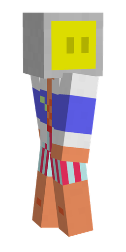 Blue skin: body, left side render