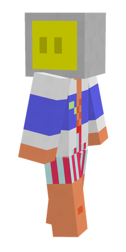 Blue skin: body, right side render