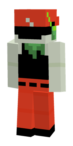 Black skin: body, back render