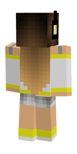 Brown skin: body, back render