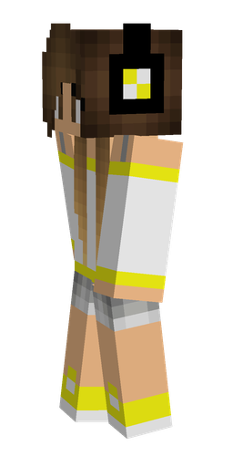 Brown skin: body, left side render