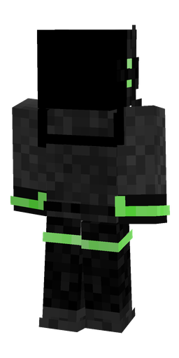 Black skin: body, back render