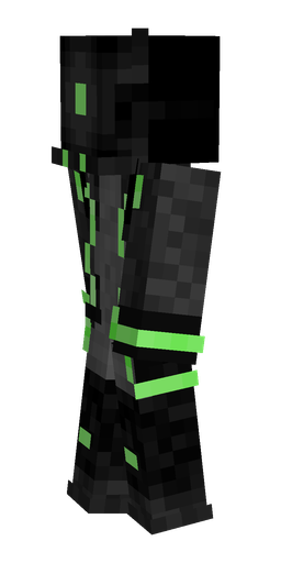 Black skin: body, left side render