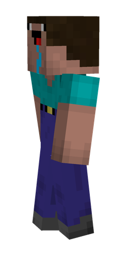 Black skin: body, left side render