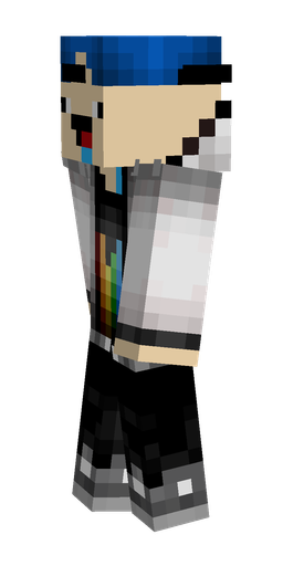 Black skin: body, left side render