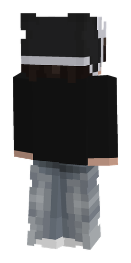 Black skin: body, back render