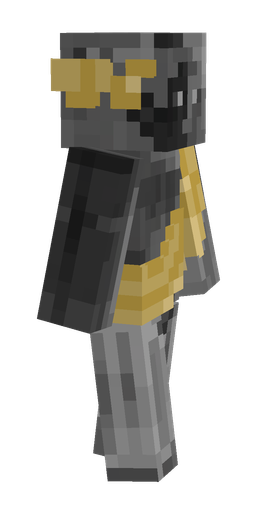 Black skin: body, right side render