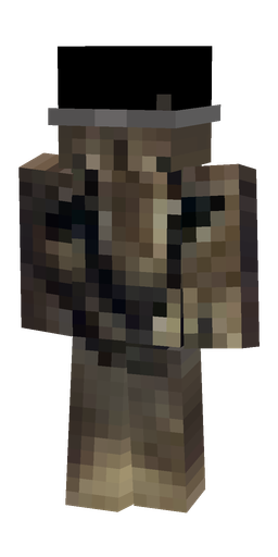 Black skin: body, back render