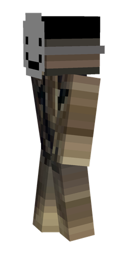 Black skin: body, left side render