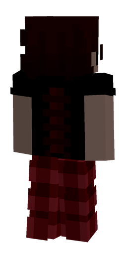 Black skin: body, back render