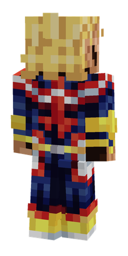 Blue skin: body, back render