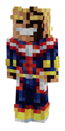 Blue skin: body, front render