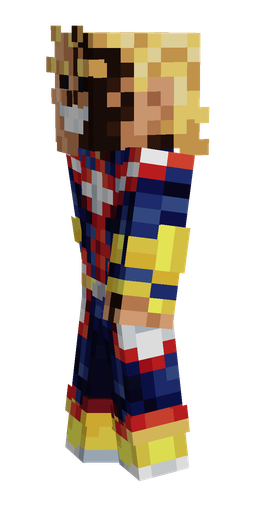 Blue skin: body, left side render