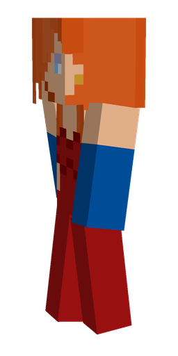 Blue skin: body, left side render