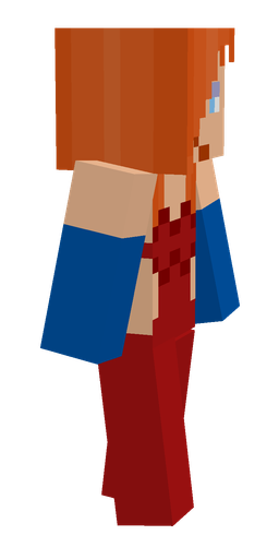 Blue skin: body, right side render