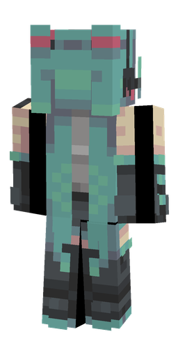Black skin: body, back render