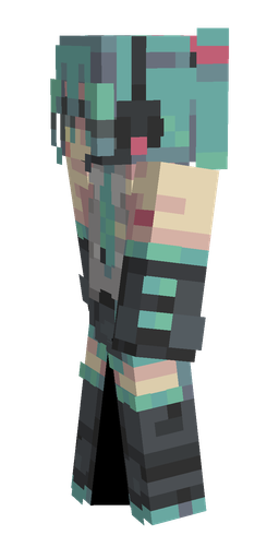 Black skin: body, left side render