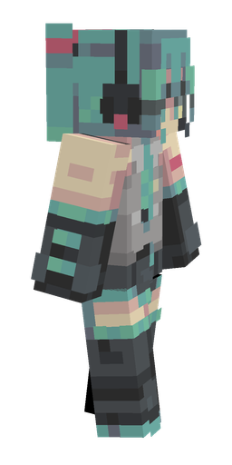 Black skin: body, right side render