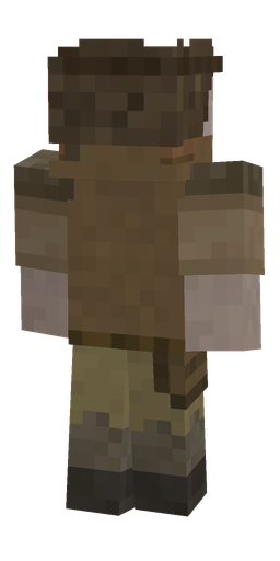 Brown skin: body, back render