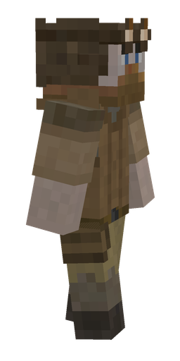 Brown skin: body, right side render