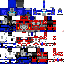 Black skin: raw texture render