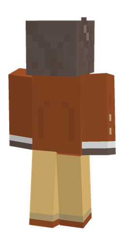 Brown skin: body, back render