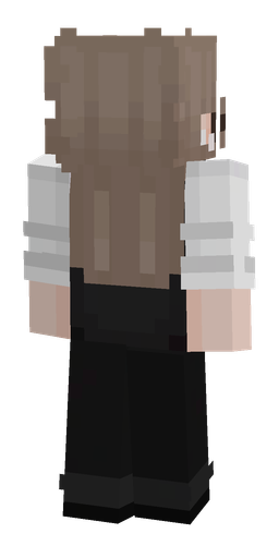 Black skin: body, back render