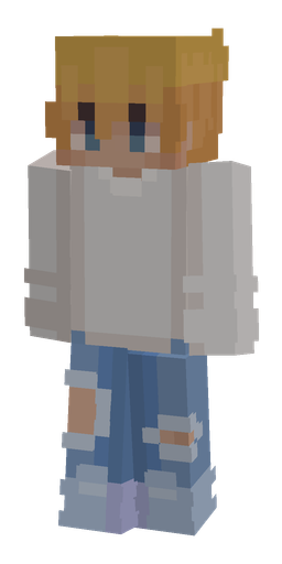 Blue skin: body, front render