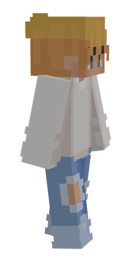 Blue skin: body, right side render