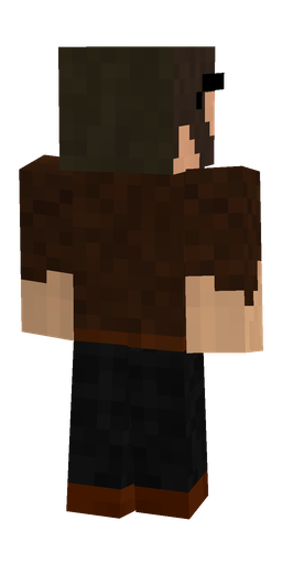 Black skin: body, back render