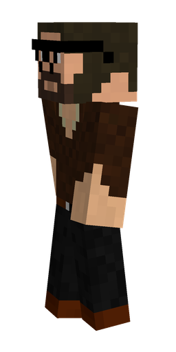 Black skin: body, left side render