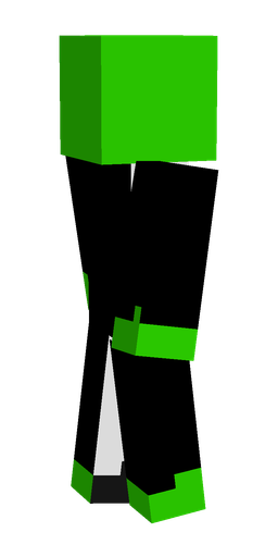 Black skin: body, left side render