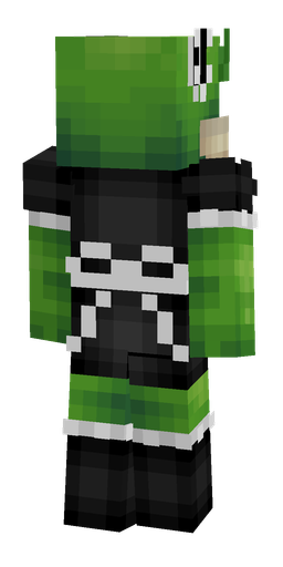Black skin: body, back render