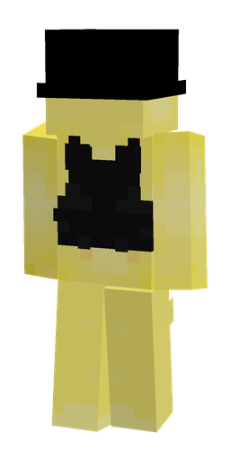 Black skin: body, back render