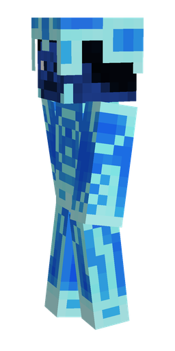 Blue skin: body, left side render